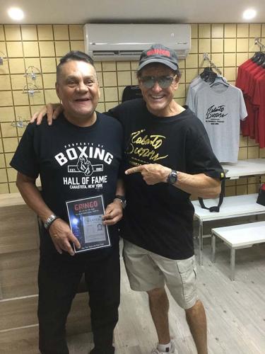 Tito, in Panama with Boxing Legend, Roberto Duran “Hands of Stone”